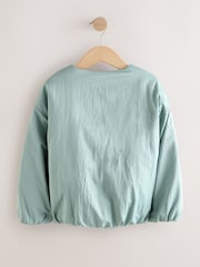 Mint Green Shower Resistant Bomber Jacket (6-14yrs) - Image 3 of 5