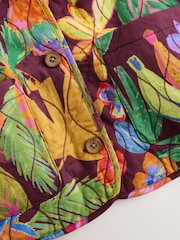 Bright Jungle Print Cotton Quilted Jacket (3-16yrs) - Image 8 of 9