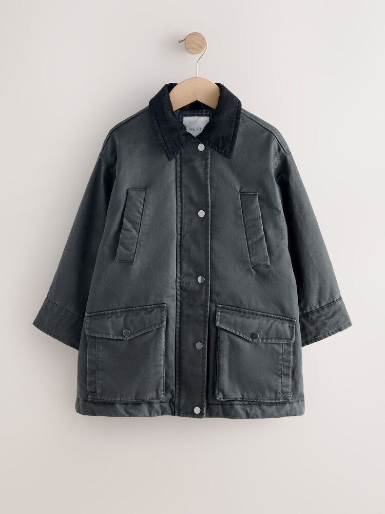 أسود - Faux Waxed Jacket (5-14yrs) - صورة 10 من 10 أسود - Faux Waxed Jacket (5-14yrs) - صورة 10 من 10