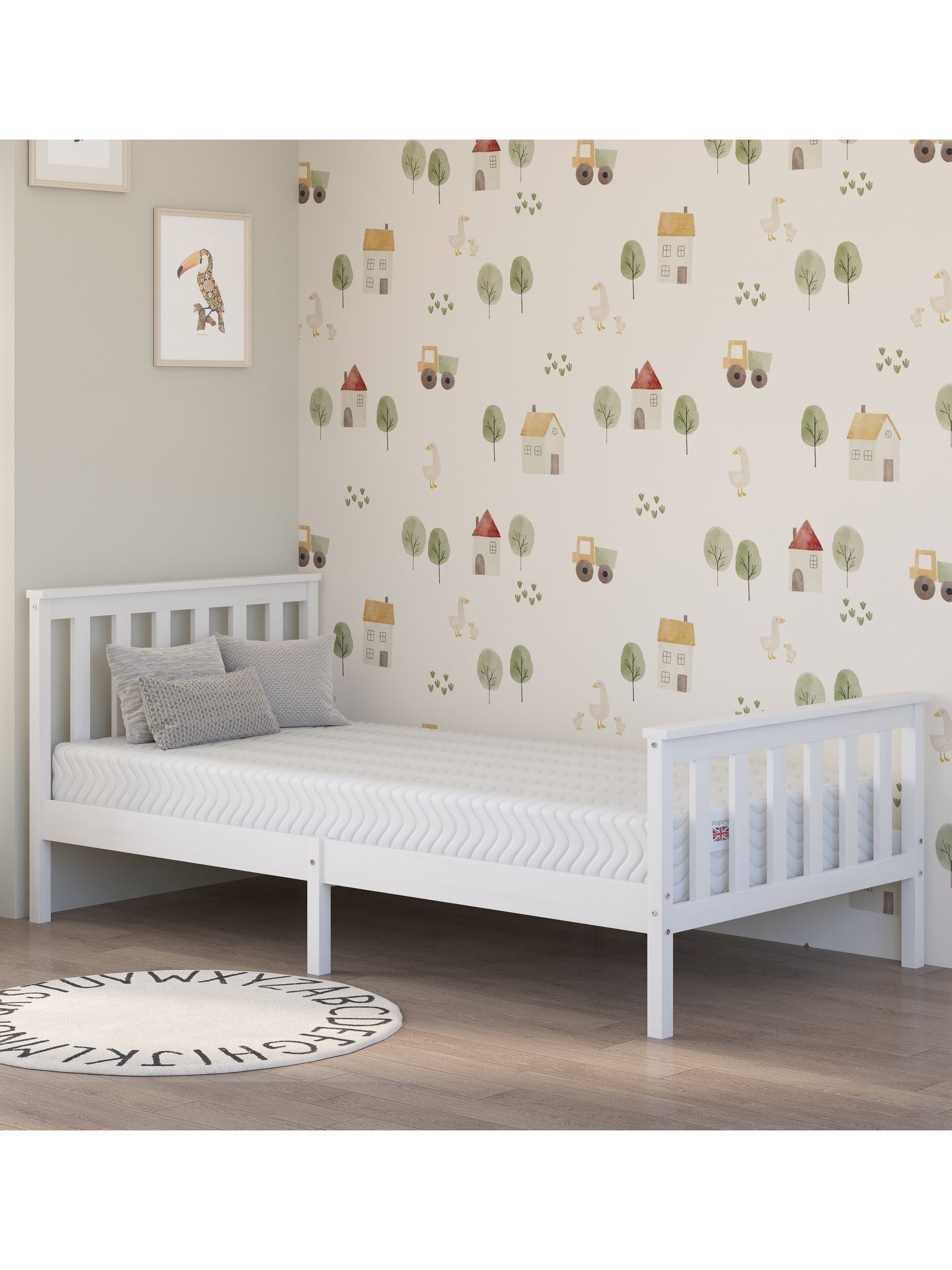 Aspire Unisex White Kids Memory Mattress With Triple Foam Layers With Oeko-Tex Fabric In | : Small - Image 4