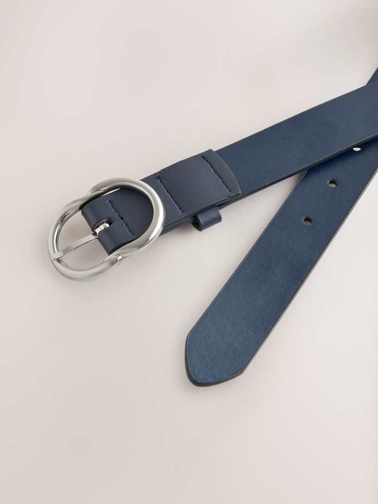 Navy Regular PU Belt - Image 2 of 3