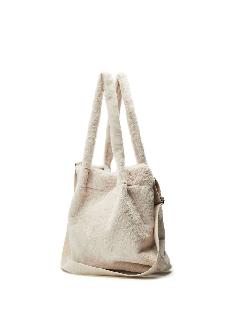 Moda in Pelle Bambi Fluffy Shoulder Bag - Image 1 of 4 Moda in Pelle Bambi Fluffy Shoulder Bag - Image 1 of 4