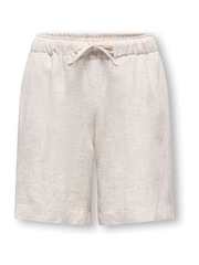 ONLY KIDS Natural Linen Blend Shorts - Image 4 of 6