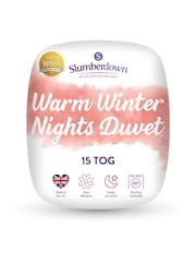 Slumberdown White Warm Winter Nights 15 Tog Duvet - Image 1 of 8