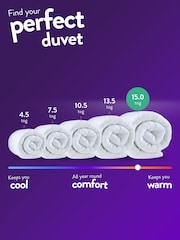 Slumberdown White Warm Winter Nights 15 Tog Duvet - Image 7 of 8