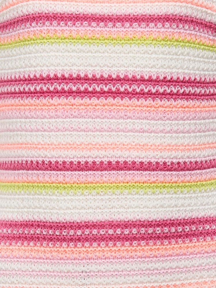 ONLY KIDS Pink Knitted Striped Short Dress - Image 4 of 4