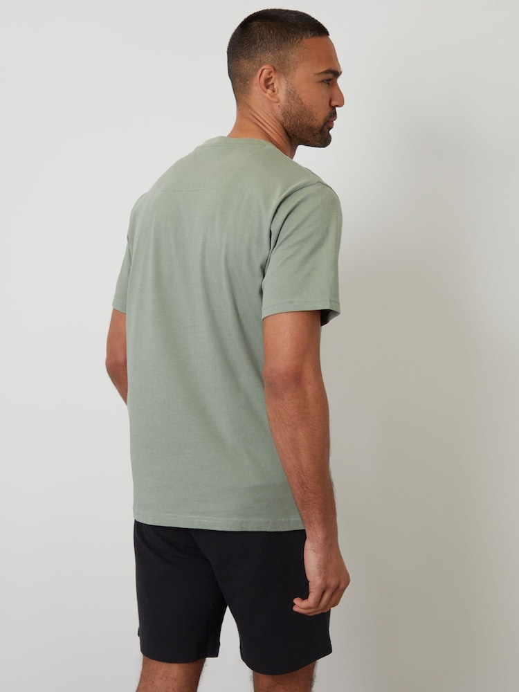Threadbare Green Textured Short Pyjamas Set - Image 2 of 4