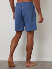 Threadbare Blue Popcorn Textured Lounge 100% Cotton Shorts 3 Pack - Image 2 of 4