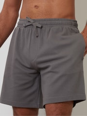 Threadbare Blue Popcorn Textured Lounge 100% Cotton Shorts 3 Pack - Image 3 of 4