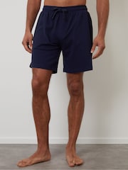 Threadbare Blue Popcorn Textured Lounge 100% Cotton Shorts 3 Pack - Image 4 of 4