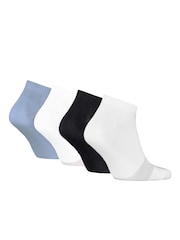 Calvin Klein White Mens Sneaker Socks 4 Pack - Image 2 of 2