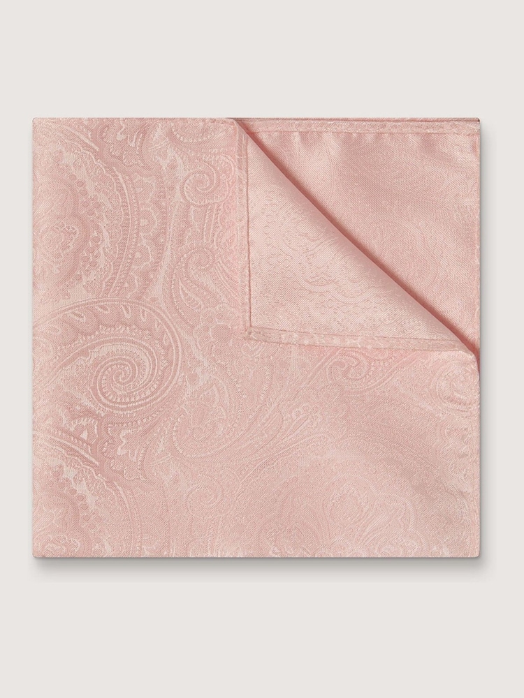 Antique Rogue Pink Paisley Handkerchief - Image 1 of 3