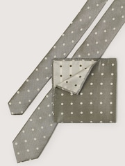 Antique Rogue Green Polka Dot Tie - Image 4 of 4