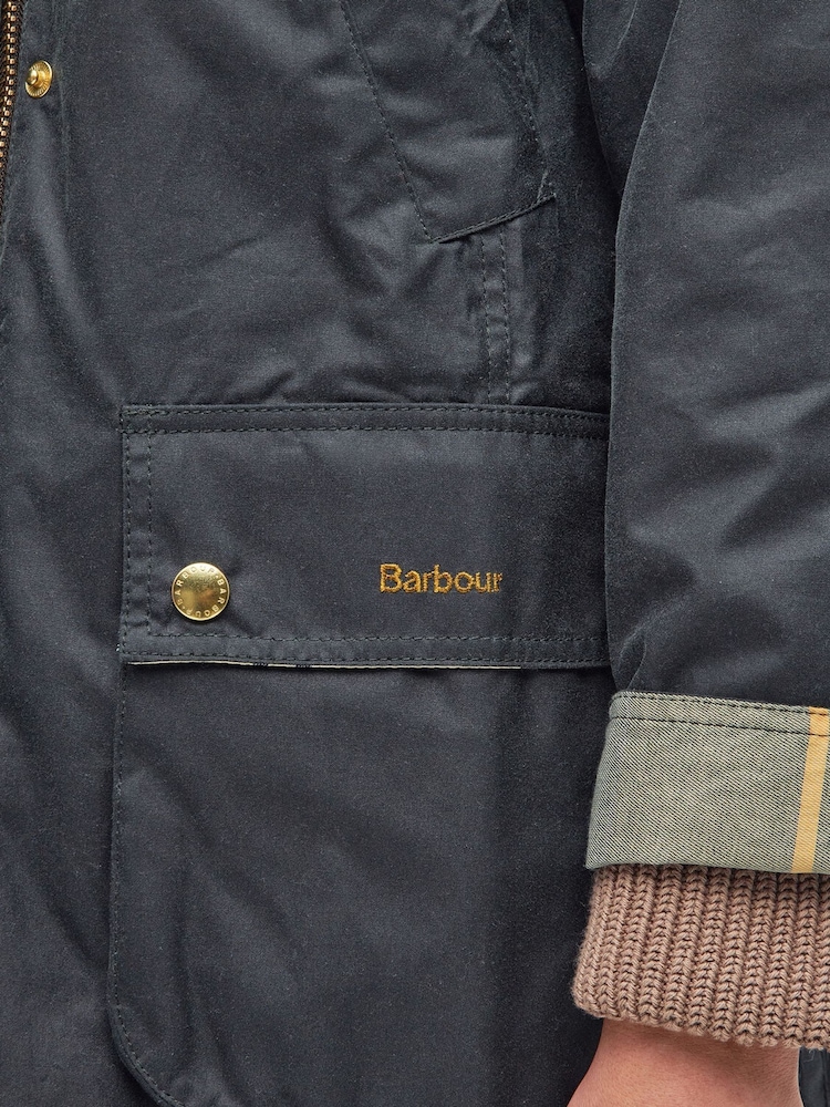 Barbour® Sage Long Beadnell Wax Jacket - Image 4 of 4