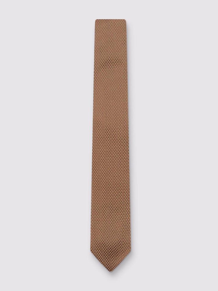 Antique Rogue Brown Knitted Tie - Image 1 of 4