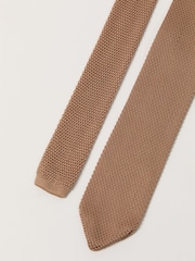 Antique Rogue Brown Knitted Tie - Image 4 of 4