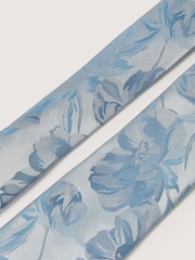 Antique Rogue Blue Summer Floral Tie - Image 4 of 4