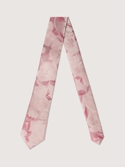 Antique Rogue Pink Summer Floral Tie - Image 3 of 4