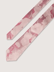 Antique Rogue Pink Summer Floral Tie - Image 4 of 4