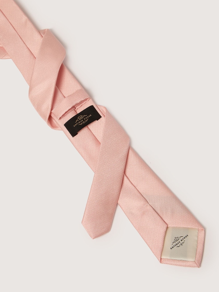 Antique Rogue Pink Texture Tie - Image 2 of 4