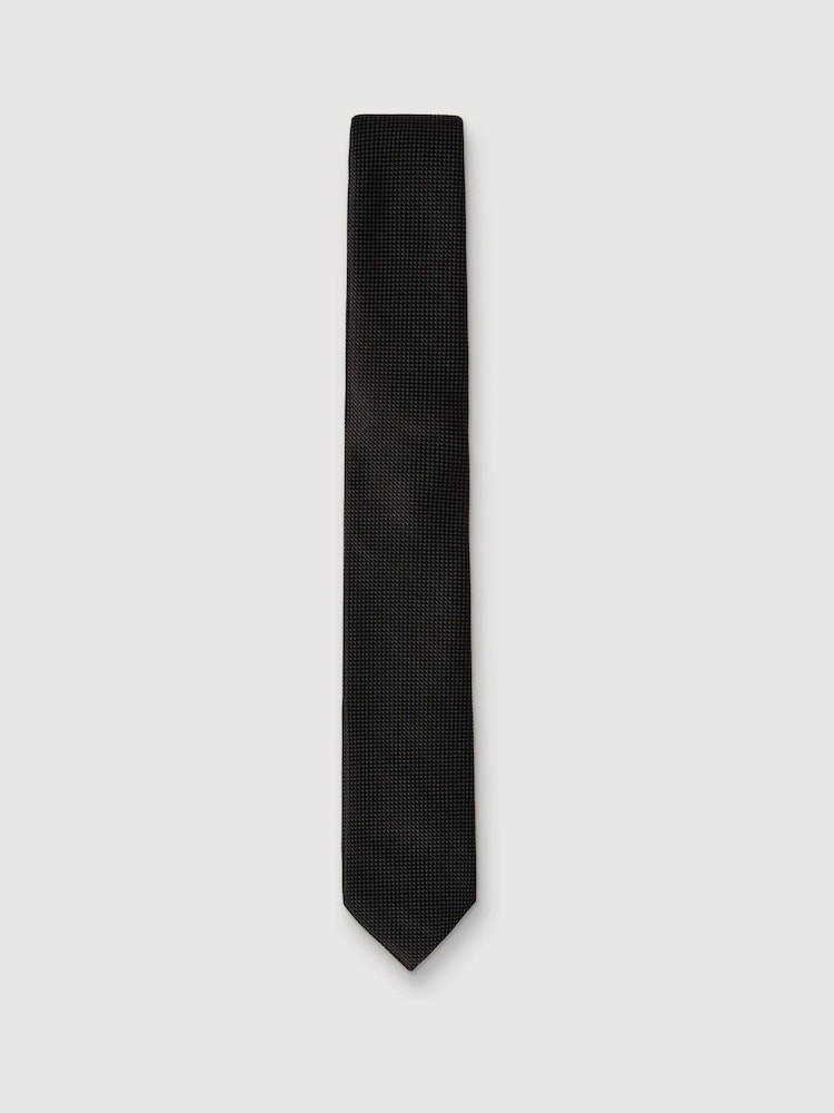Antique Rogue Black Texture Tie - Image 1 of 4