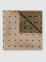 Antique Rogue Natural Polka Dot Handkerchief - Image 1 of 4