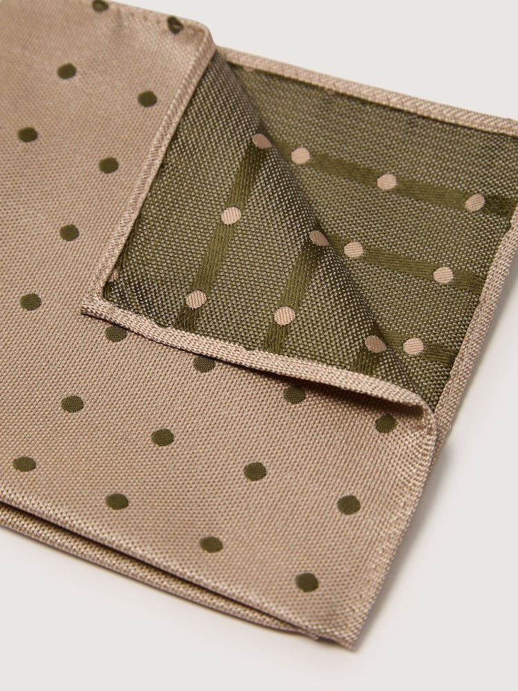 Antique Rogue Natural Polka Dot Handkerchief - Image 2 of 4