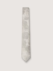 Antique Rogue Silver Summer Floral Tie - Image 1 of 4