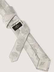 Antique Rogue Silver Summer Floral Tie - Image 2 of 4