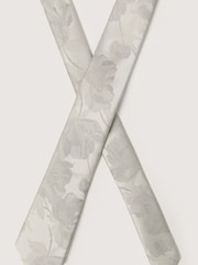 Antique Rogue Silver Summer Floral Tie - Image 3 of 4
