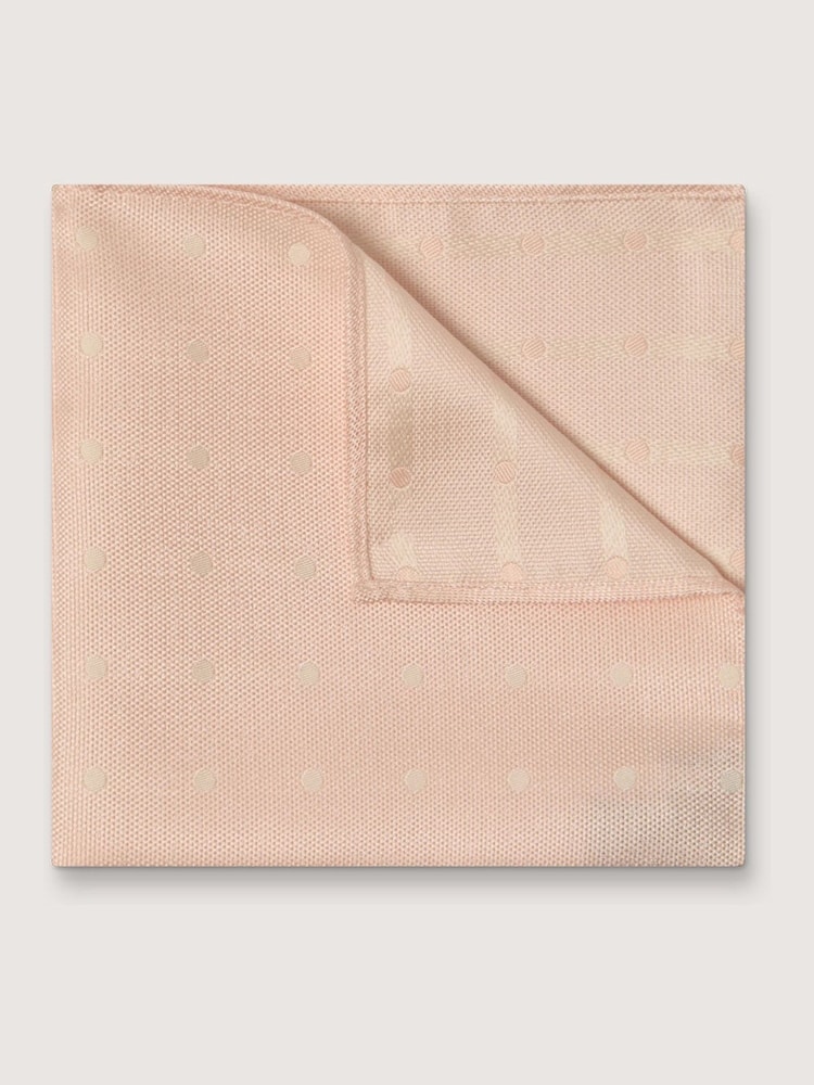 Antique Rogue Pink Polka Dot Handkerchief - Image 1 of 3