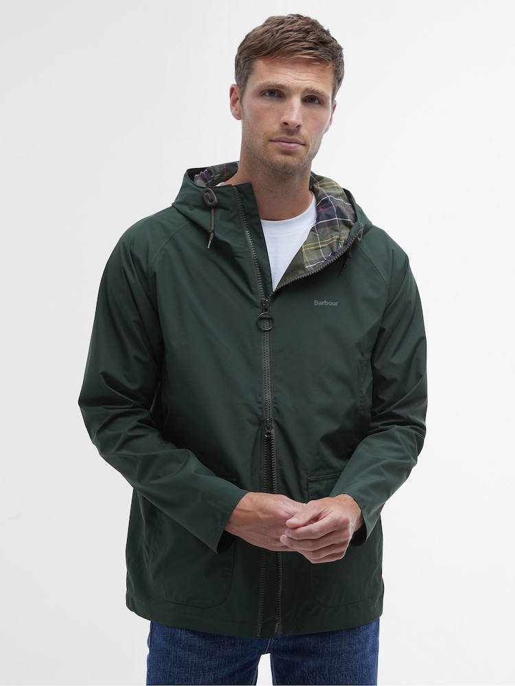 Barbour® Green Domus Waterproof Hooded Jacket - Image 1 of 6