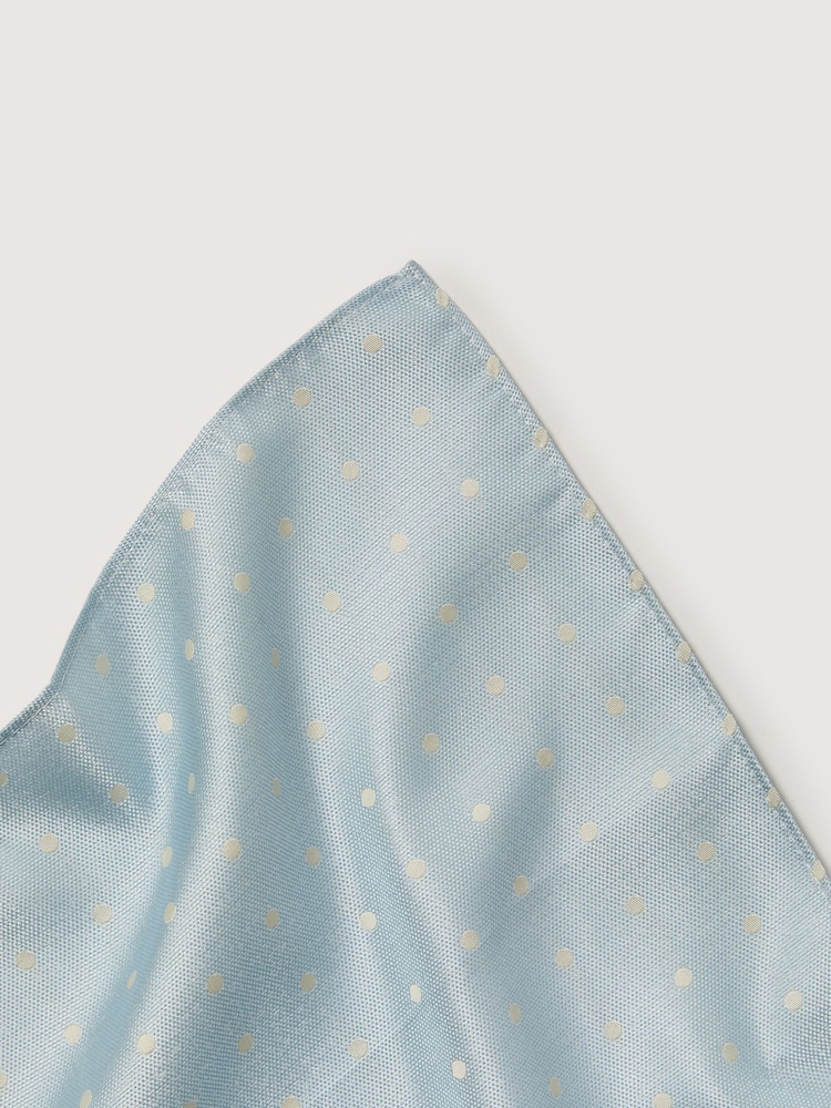 Antique Rogue Blue Polka Dot Handkerchief - Image 2 of 2