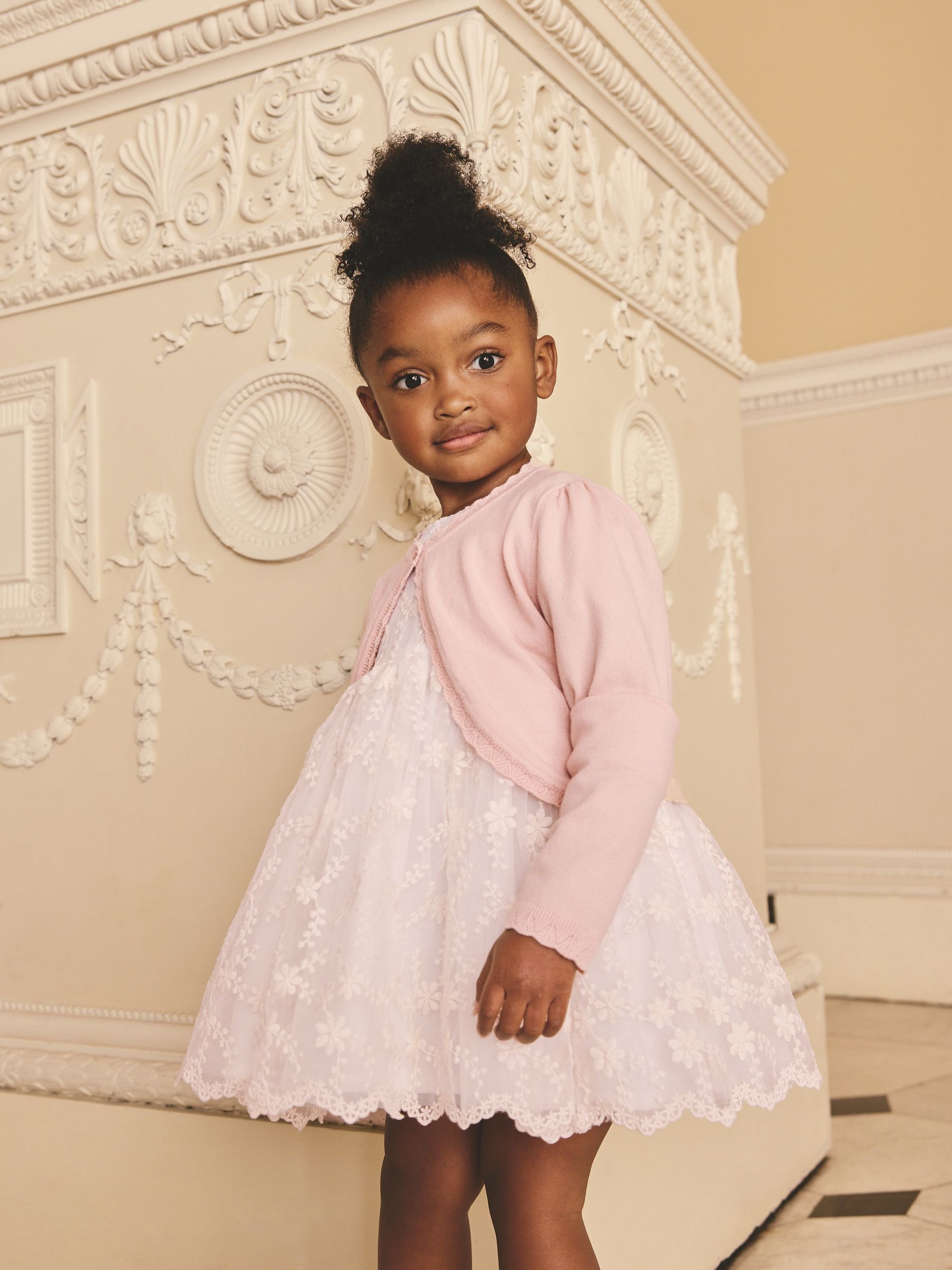 Buy Pink Occasion Bridesmaid Knitted Cardigan Shrug (3mths-16yrs