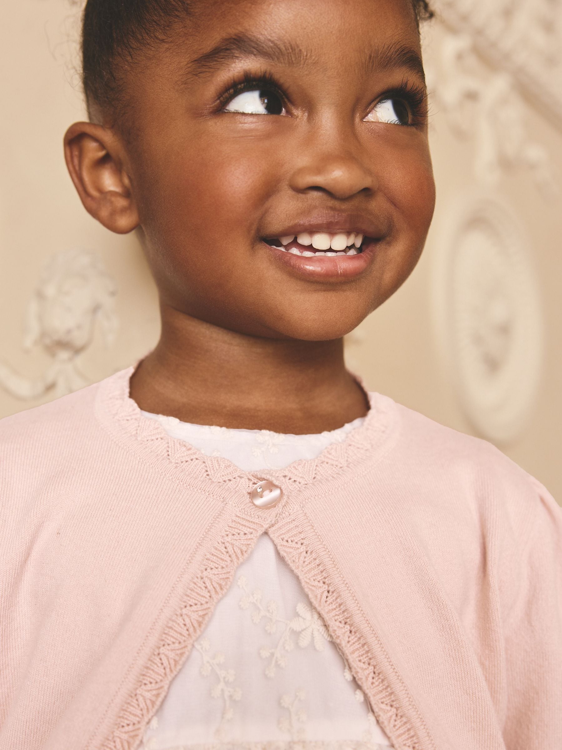 Buy Pink Occasion Bridesmaid Knitted Cardigan Shrug (3mths-16yrs