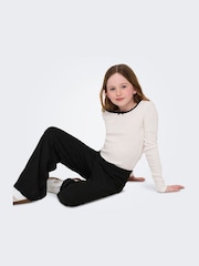 ONLY KIDS Wide Leg Black Trousers - Image 3 of 6