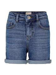 ONLY KIDS Blue Stretch Denim Shorts - Image 2 of 4