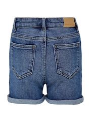 ONLY KIDS Blue Stretch Denim Shorts - Image 3 of 4
