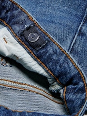 ONLY KIDS Blue Stretch Denim Shorts - Image 4 of 4