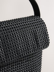 Black Mini Sparkle Embellished Bag - Image 11 of 11