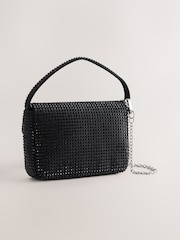 Black Mini Sparkle Embellished Bag - Image 8 of 11