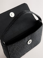 Black Mini Sparkle Embellished Bag - Image 9 of 11