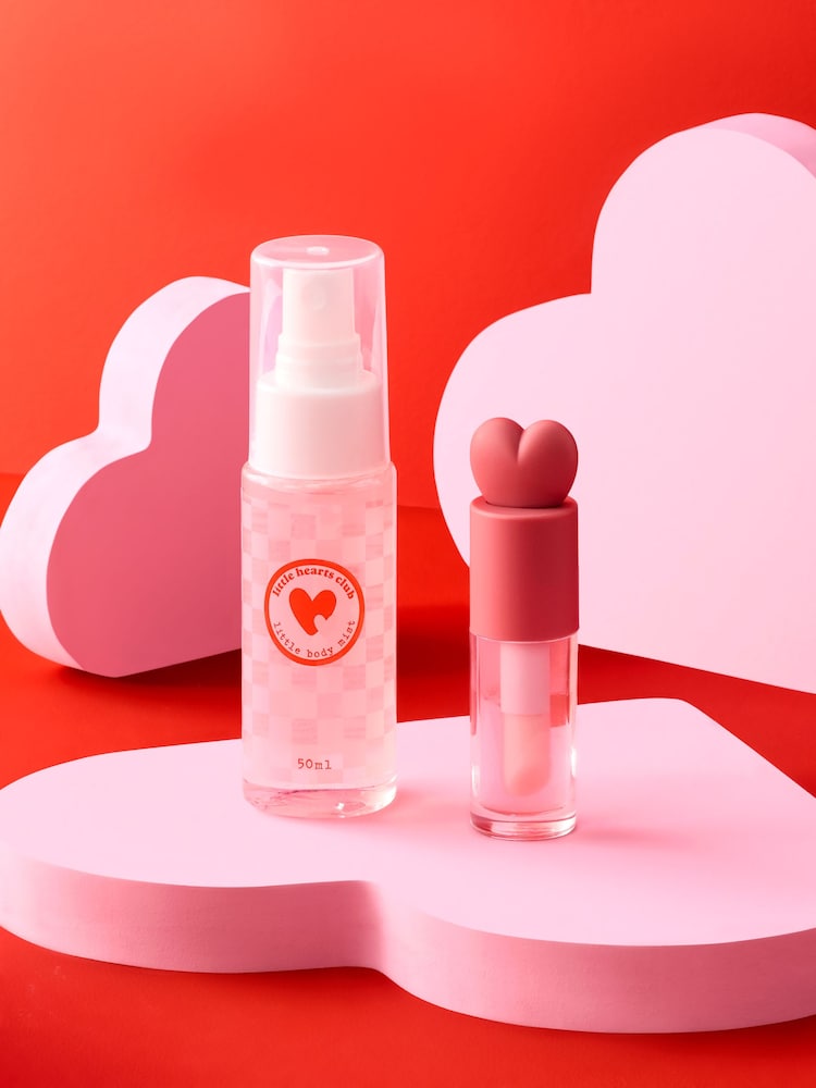 Girls Little Hearts Club Lip Gloss and 50ml Body Mist Set - Image 2 of 3