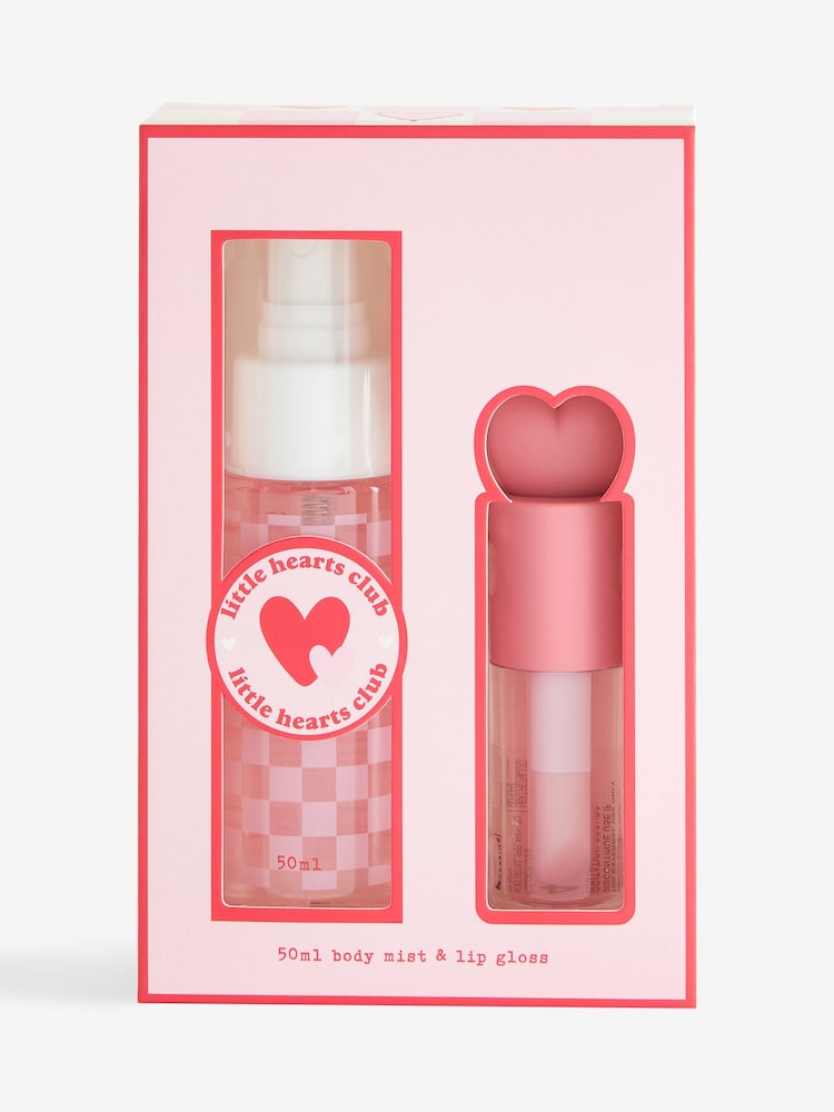 Girls Little Hearts Club Lip Gloss and 50ml Body Mist Set - Image 3 of 3