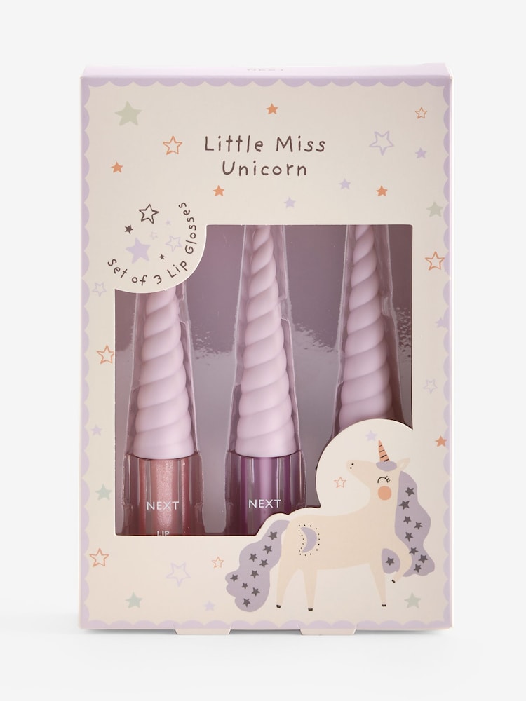 Set of 3 Little Miss Unicorn Lip Glosses - Image 1 of 1 Set of 3 Little Miss Unicorn Lip Glosses - Image 1 of 1