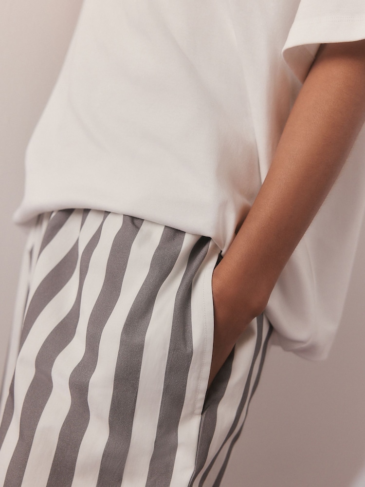 White/Blue Stripe Blondie Short Sleeve Pyjamas - Image 8 of 8 White/Blue Stripe Blondie Short Sleeve Pyjamas - Image 8 of 8