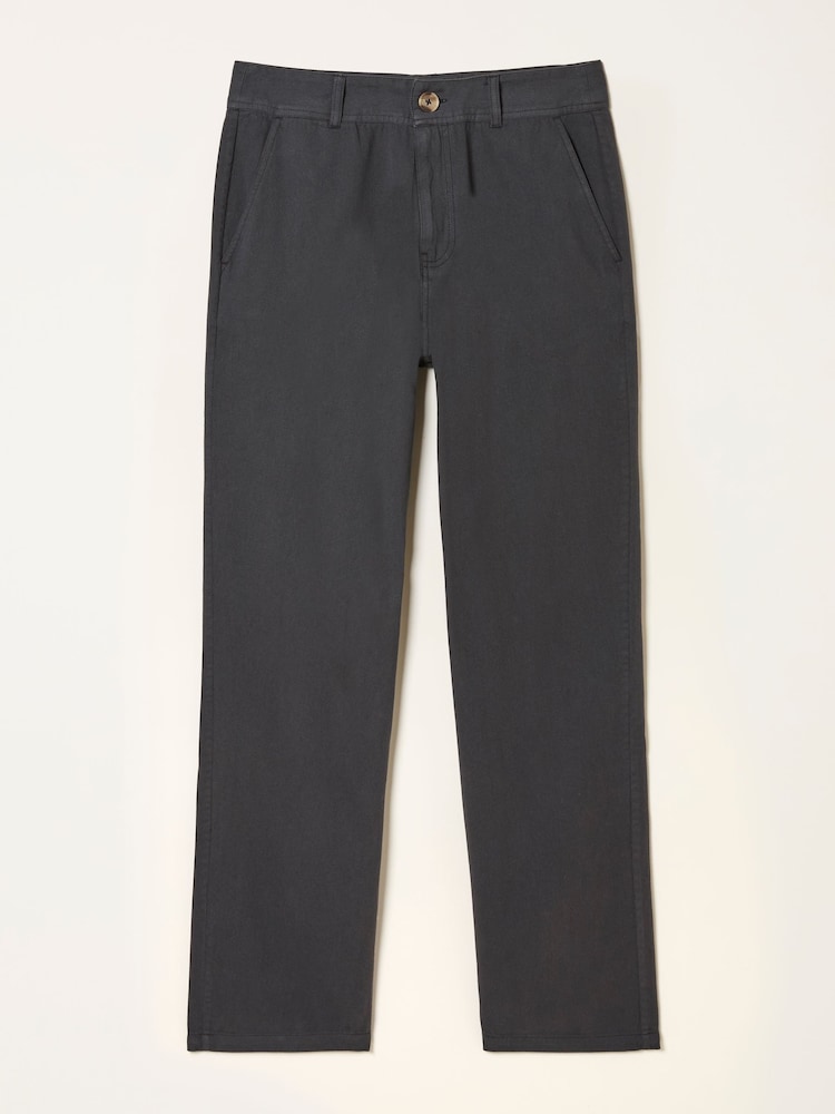 FatFace Fynley Charcoal Grey Tapered Trouser - Image 1 of 1 FatFace Fynley Charcoal Grey Tapered Trouser - Image 1 of 1