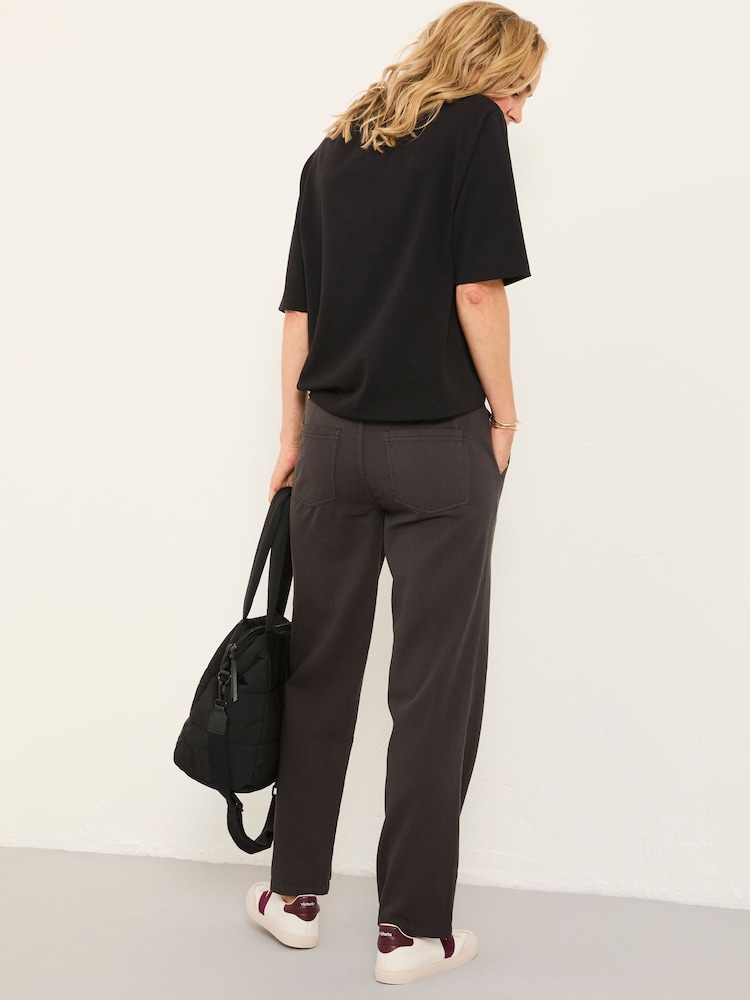FatFace Fynley Charcoal Grey Tapered Trouser - Image 2 of 6