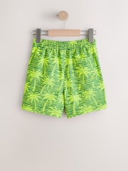 Yellow Palm Tree Printed Swim Shorts (3-16yrs) - Image 5 of 7