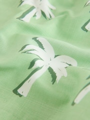 Green Palm Tree Printed Swim Shorts (3-16yrs) - Image 9 of 9